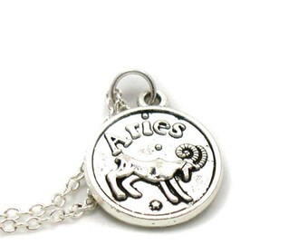 Aries Necklace, Zodiac Necklace, Astrology Necklace, Zodiac Charm Jewelry, Aries Charm, Zodiac Jewelry, Jewelry Gift, Birthday Gift
