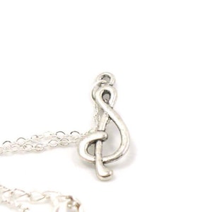 Musical Necklace, Charm Necklace, Charm Jewelry, Musical Note Charm, Music Charm, Musical Note Jewelry, Jewelry Gift, Gift Under 20
