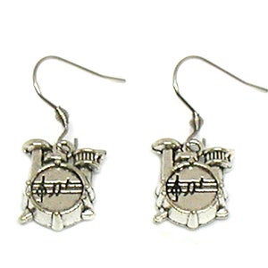 Drum Set Earrings, Band Earrings, Musical Jewelry, Musical Earrings, Band Jewelry, Drum Earrings, Drummer Earrings, Music Earrings Gift