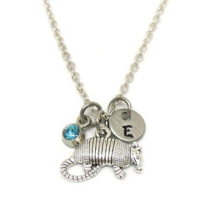 Armadillo Necklace, Silver Armadillo Pendant, Armadillo Charm, Armor Shell Charm, Armadillo Jewelry, Texas Armadillo Necklace, Ant Eater