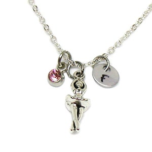 Ballerina Necklace, Ballerina Pendant, Dance Jewelry, Ballet Necklace, Ballet Charm, Dance Teacher Gift, Dance Necklace, Dancing Necklace