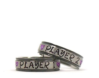 His and Hers Ring, Custom Ring, Personalized Jewelry, Best Friend Rings, Personalized Ring, Custom Name Ring, Hand Stamped Ring, Name Ring