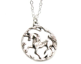 Unicorn Necklace, Unicorn Pendant, Charm Jewelry, Fantasy Necklace, Horse Jewelry, Fairytale Jewelry, Fairytale Charm, Unicorn Jewelry