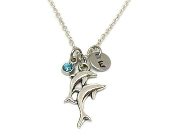 Dolphin Necklace, Dolphin Charm, Dolphin Jewelry, Dolphin Pendant, Bottlenose Dolphin Necklace, Silver Dolphin Jewelry, Porpoise Necklace