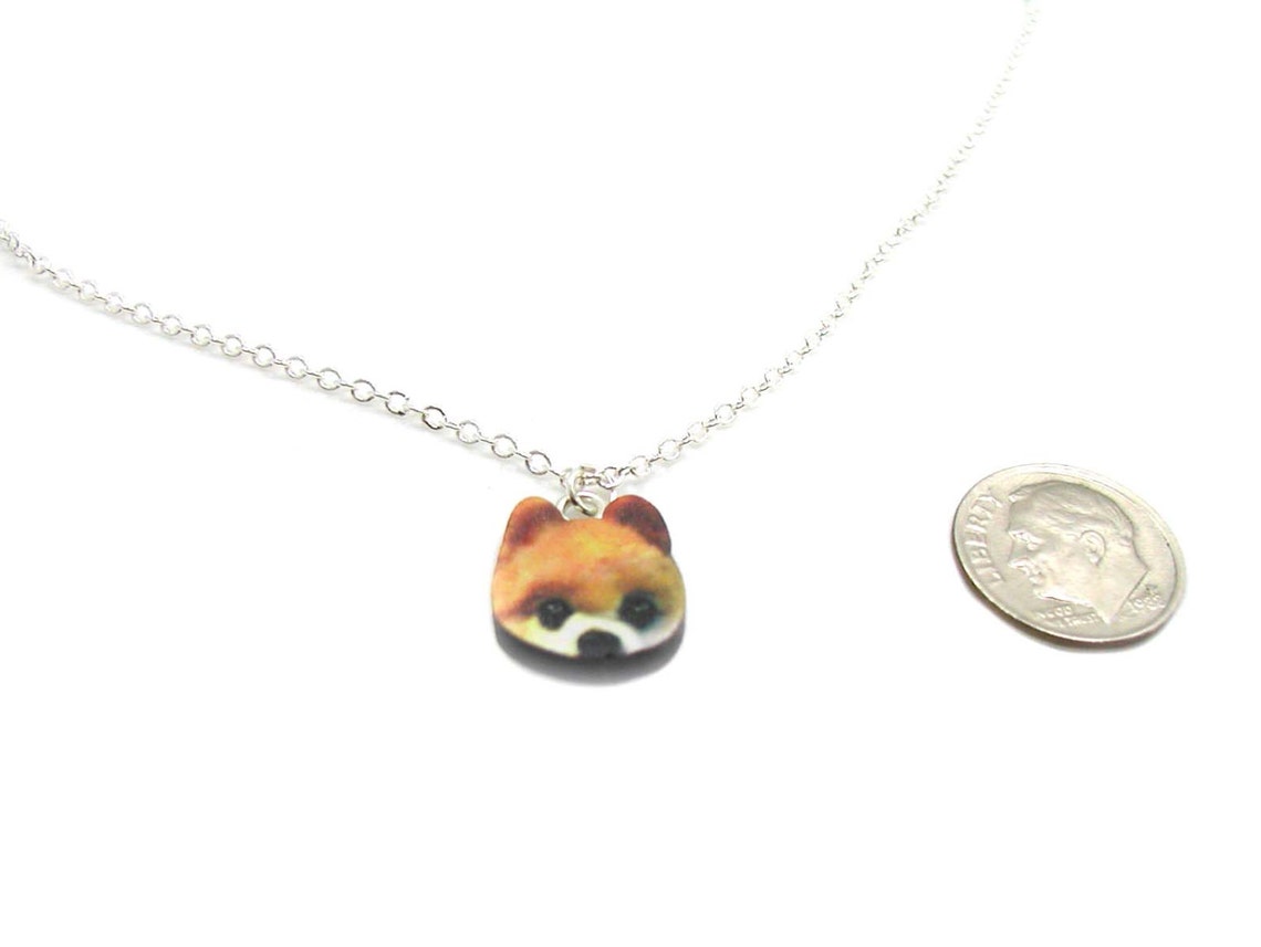 Pomeranian Dog Necklace Dog Charm Necklace Dog Charm Etsy UK