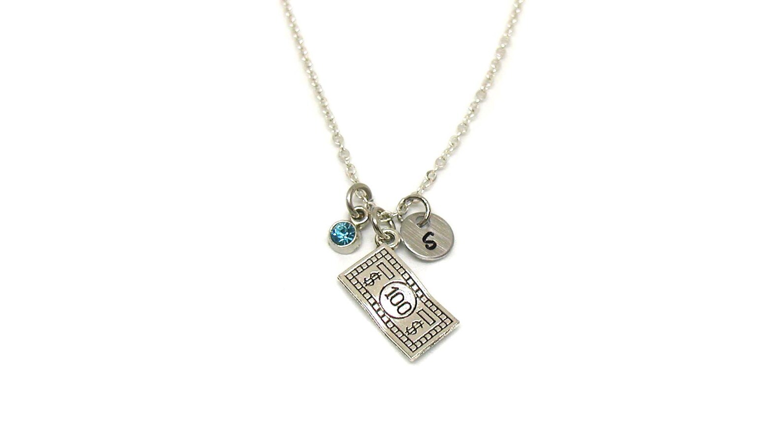 Money Necklace Money Charm Money Jewelry Money Pendant Etsy