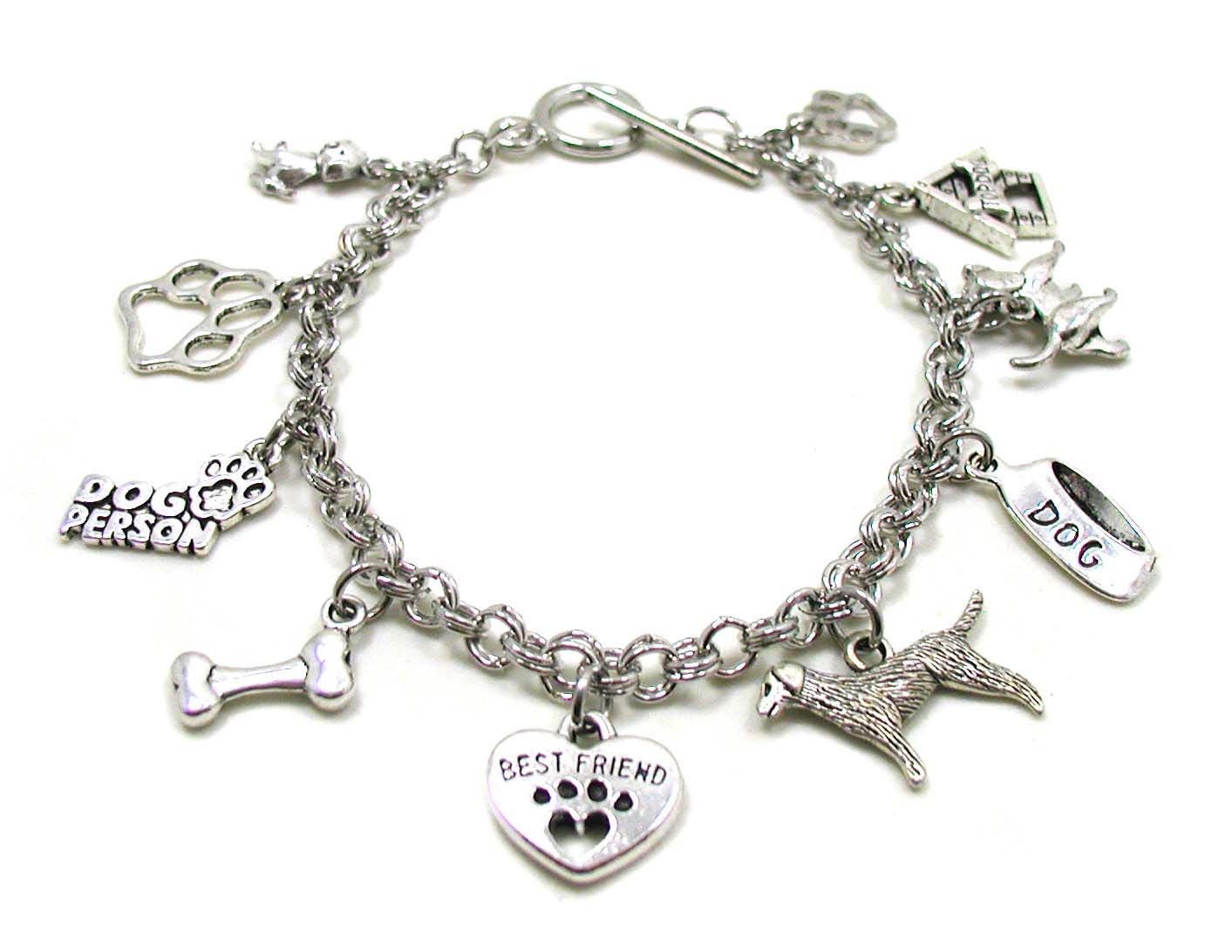 Dog Charm Bracelet Animal Bracelet Pet Charm Bracelet Best Etsy