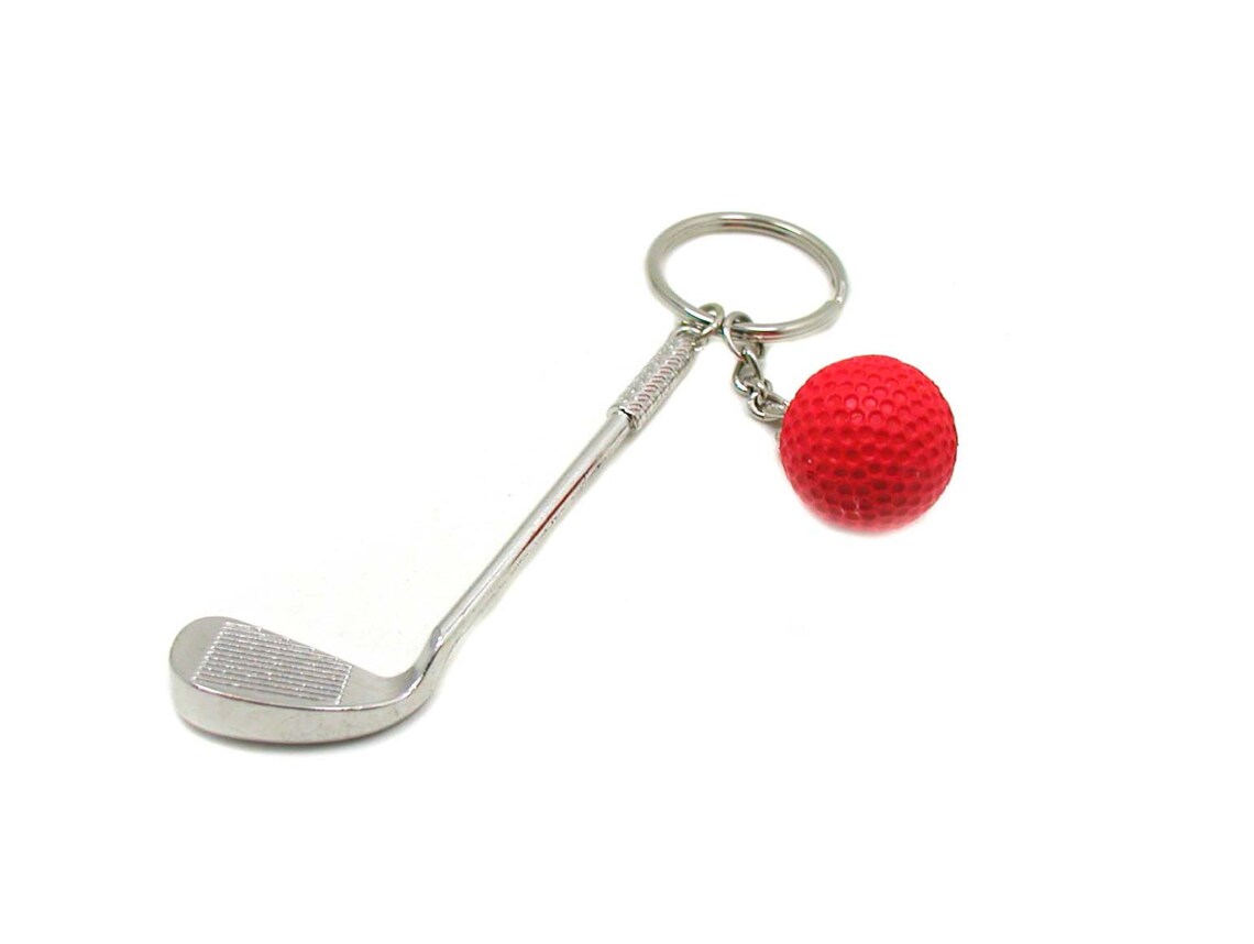 Golf Keychain Golf Key Ring Sports Keychain Golf Gift Golf Etsy