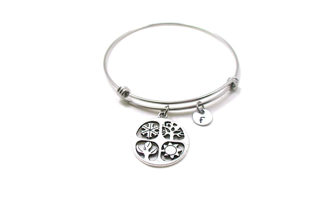4 Seasons Bracelet 4 Seasons Charm 4 Seasons Bangle 4 Etsy
