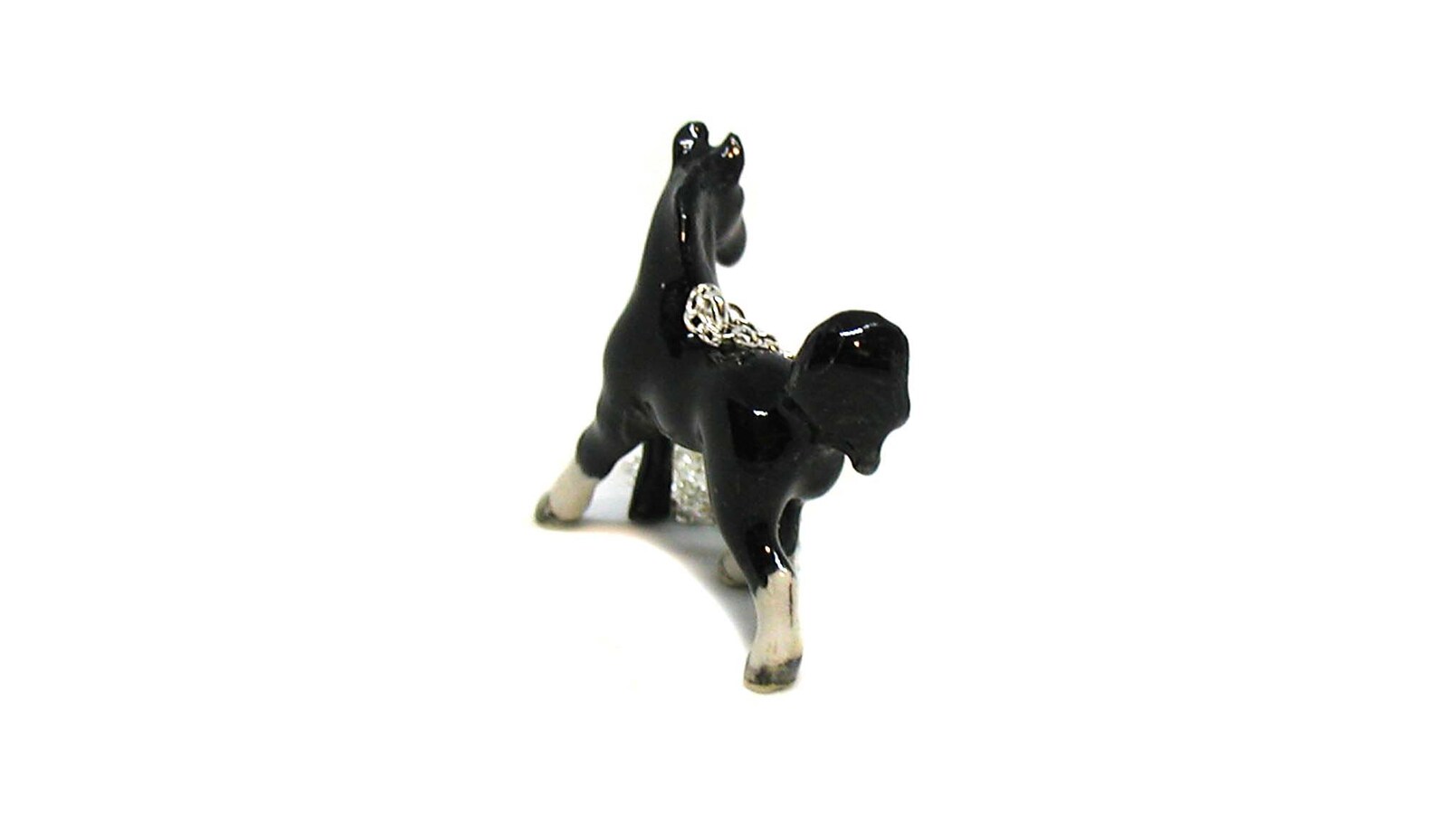 Black Horse Necklace Black Stallion Necklace Horse Jewelry Etsy