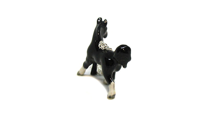 Black Horse Necklace, Black Stallion Necklace, Horse Jewelry, Black Horse Pendant, Black Stallion Charm, Equestrian Necklace, Horse Lover image 6
