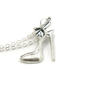 Stiletto High Heel Necklace, High Heel Shoe, Fashion Charm Jewelry, High Heel Necklace, Stiletto Jewelry, Jewelry Gift, High Heel Charm
