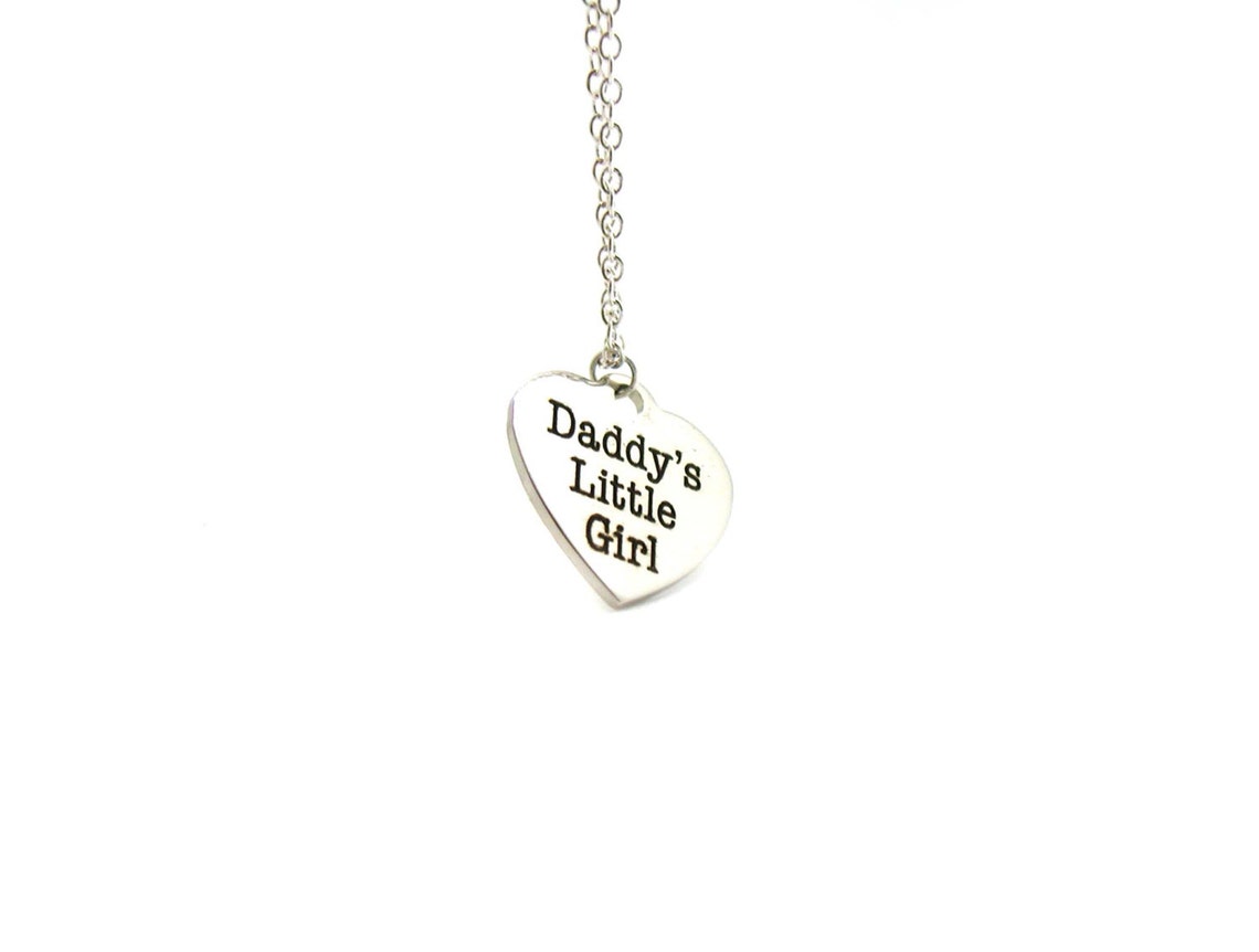 Daddy's Little Girl Necklace Charm Necklace Delicate Etsy