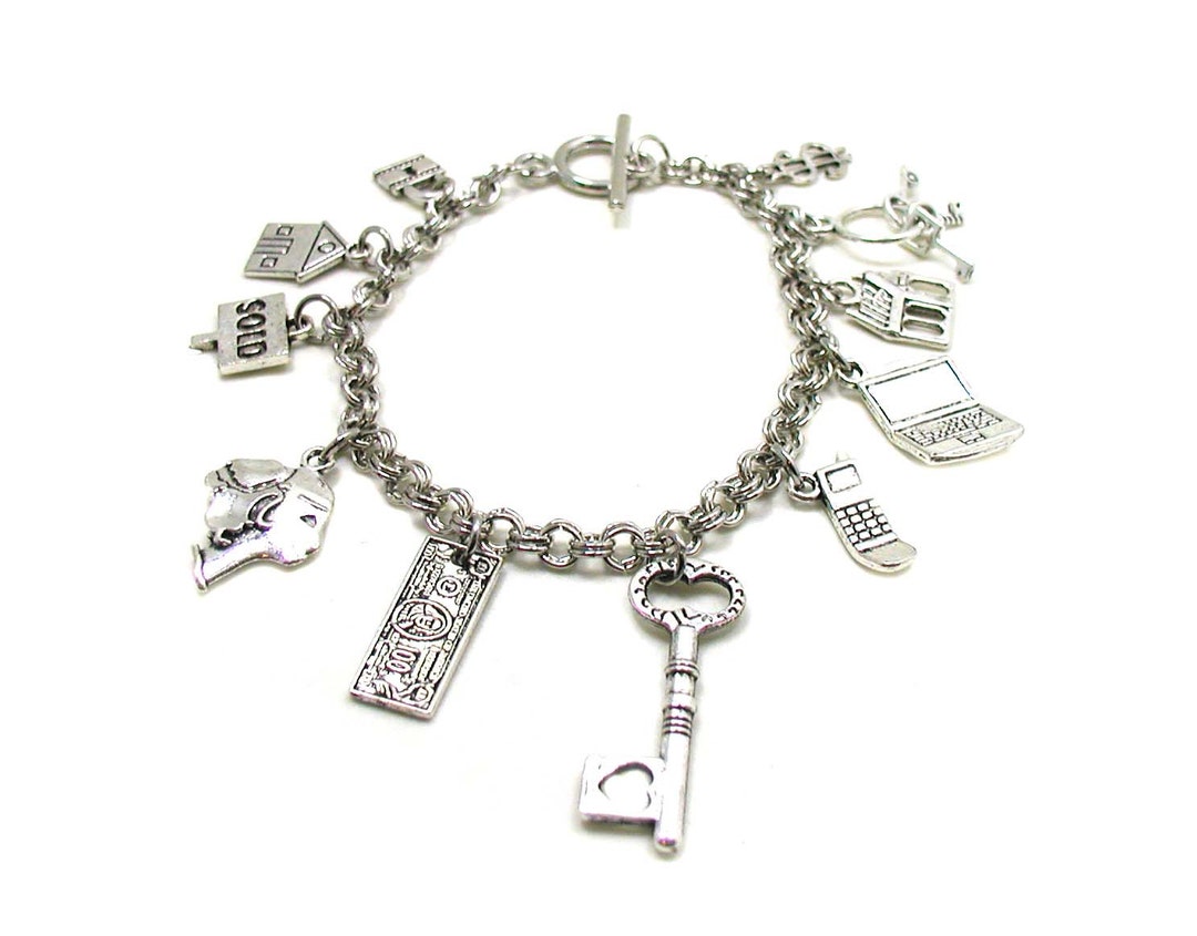 Realtor Bracelet Realtor Charm Bracelet Realtor Jewelry - Etsy