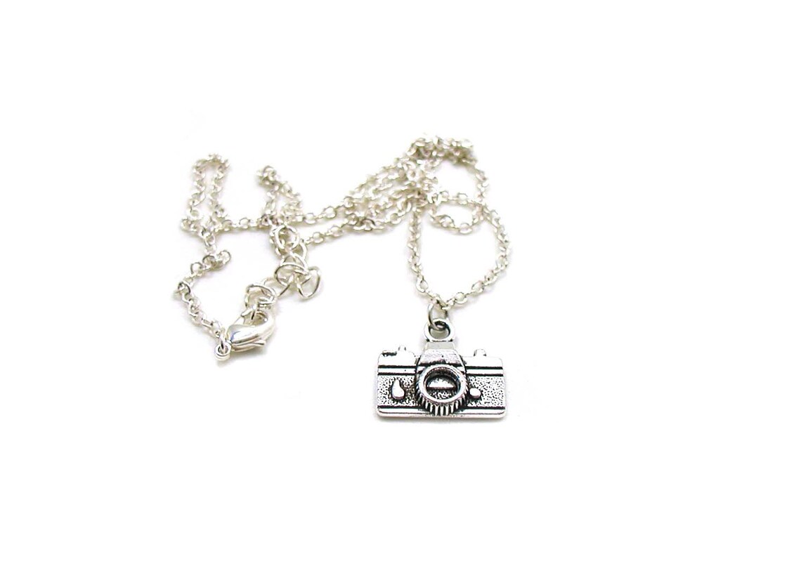 Camera Necklace Charm Necklace Charm Jewelry Camera Etsy
