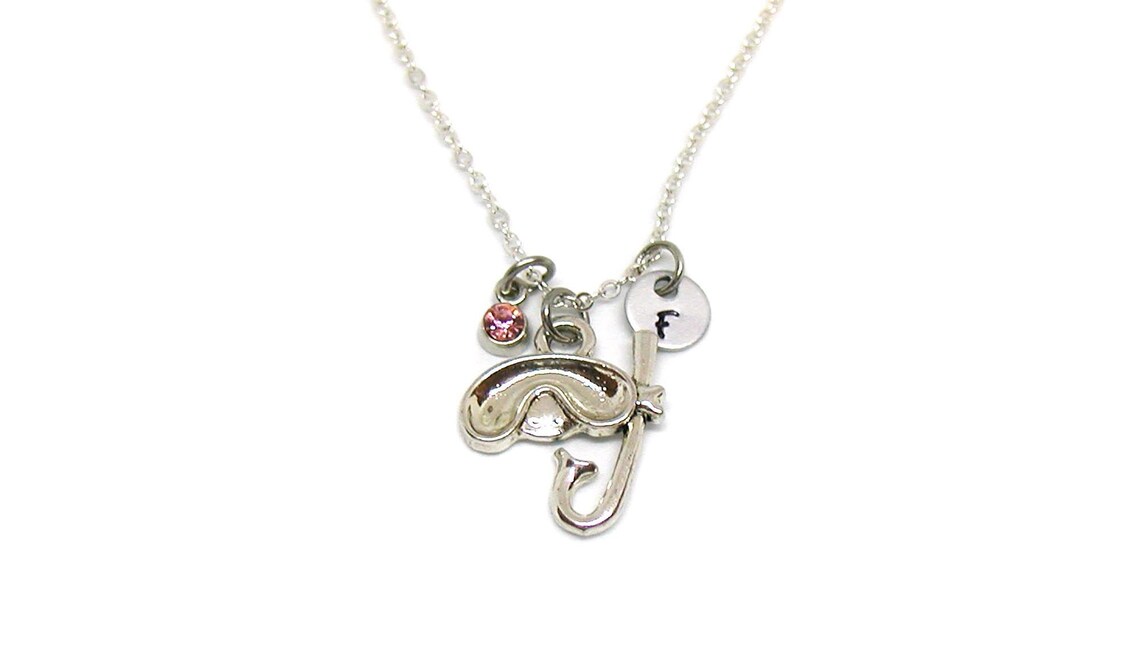 Snorkeling Necklace Scuba Necklace Snorkeling Pendant Etsy