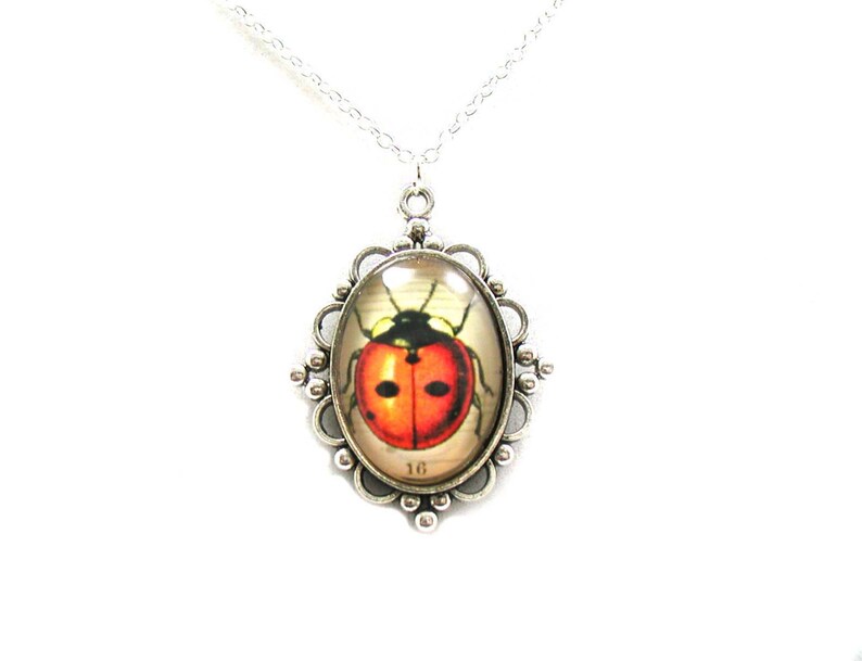 Ladybug Necklace Ladybug Charm Pendant Charm Jewelry Etsy