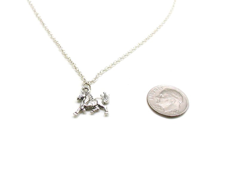 Jewelry Gift Gift Under 20 Silver Horse Necklace Horse Jewelry Equestrian Jewelry Equestrian Necklace Horse Necklace Charm Jewelry