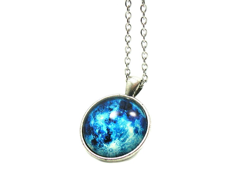 Galaxy Necklace Galaxy Pendant Charm Necklace Charm Etsy