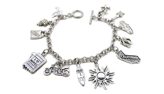 California State Charm Bracelet