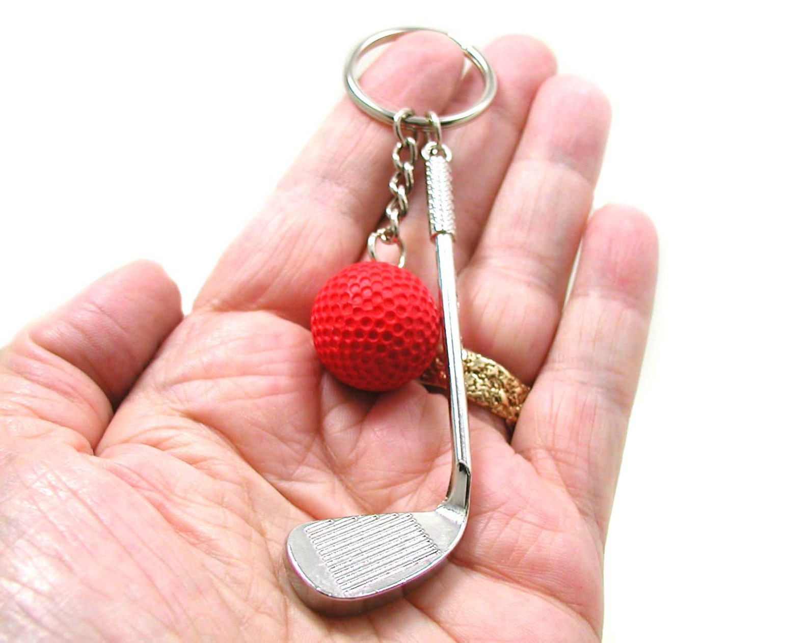 Golf Keychain Golf Key Ring Sports Keychain Golf Gift Golf Etsy