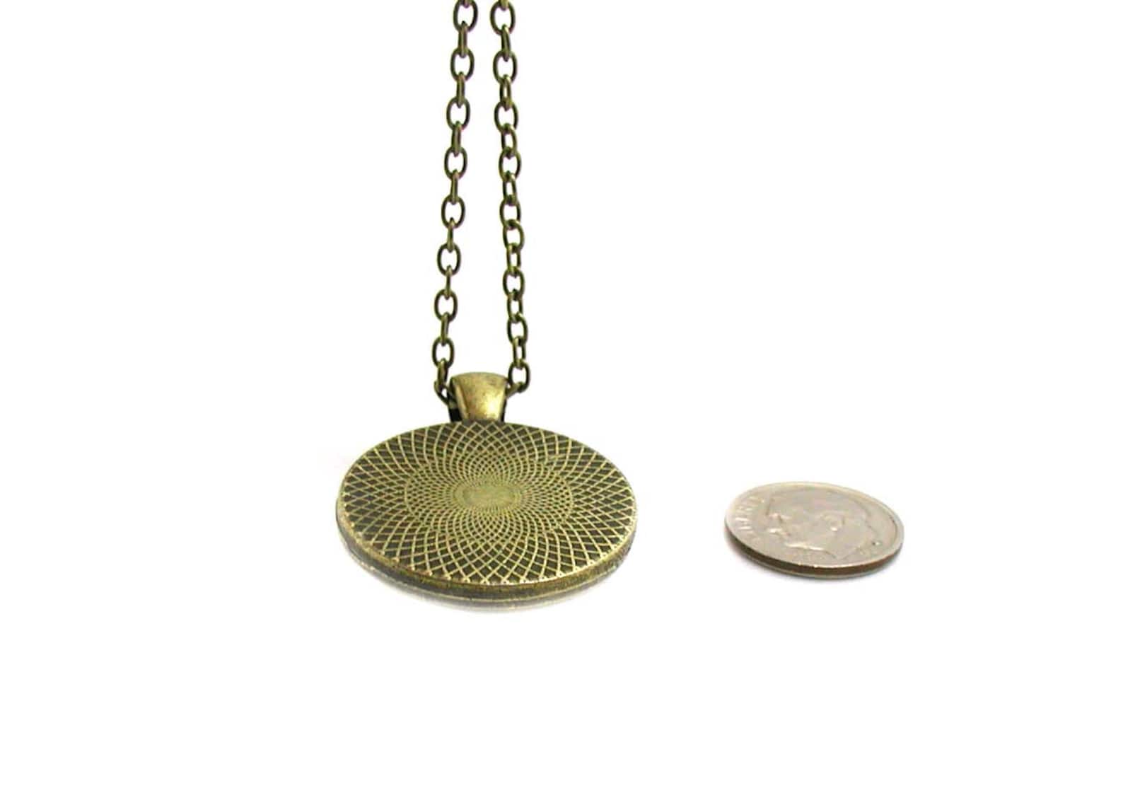 Mechanical Clock Necklace Mechanical Watch Pendant Charm Etsy