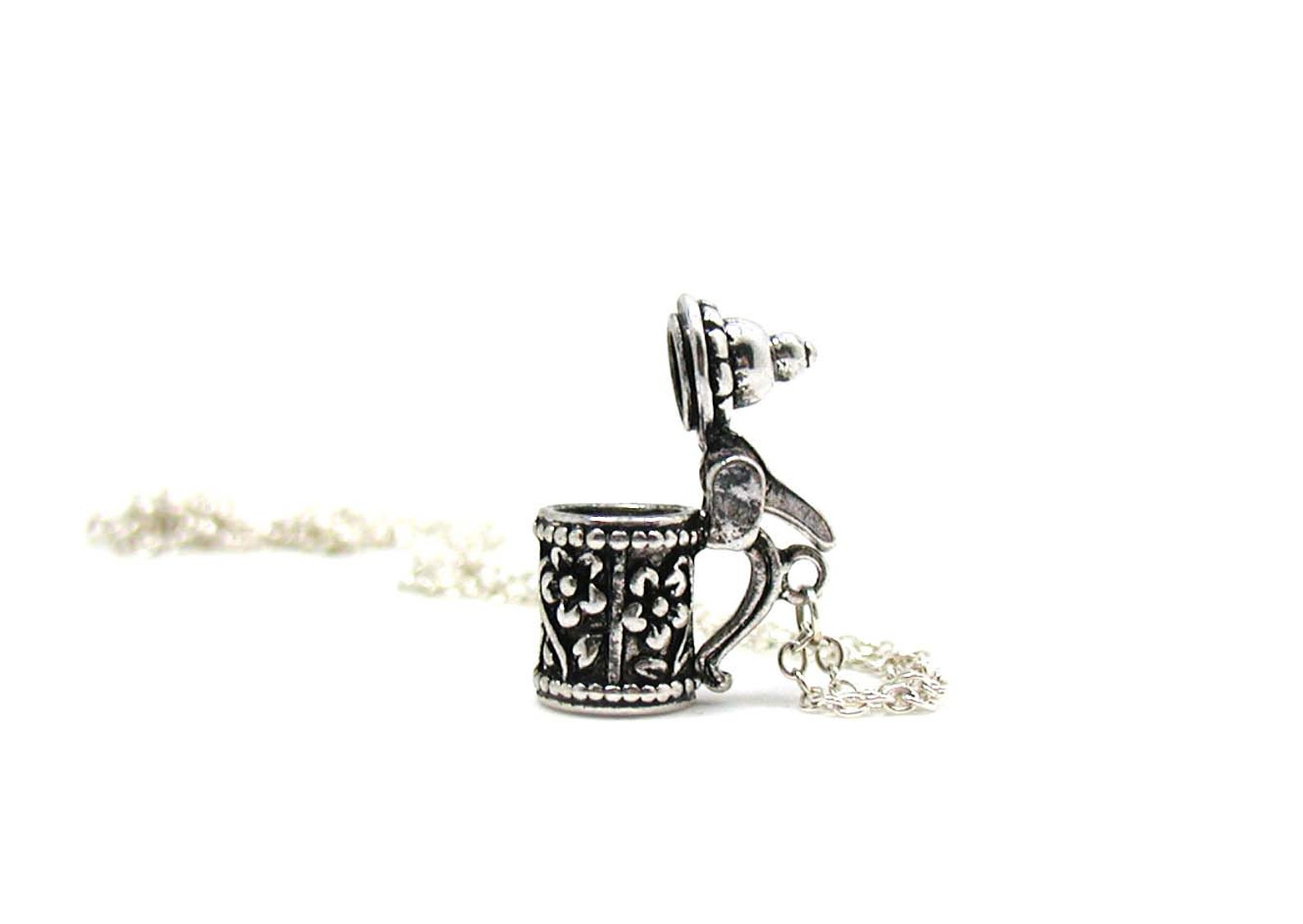 Beer Stein Necklace 3D Beer Stein Charm Jewelry Beer Stein Etsy