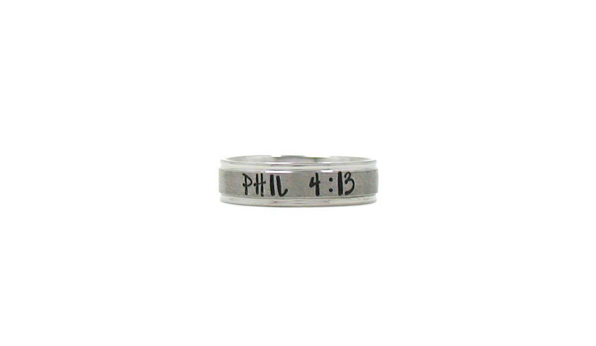 Philippians 4:13 Ring Scripture Ring Bible Verse Ring | Etsy