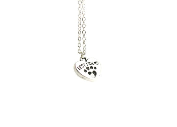 Best Friend Necklace Dog Charm Necklace Dog Charm Jewelry Love My Dog Pendant Silver Dog Jewelry Jewelry Gift Gift Under 20 Etsy Canada