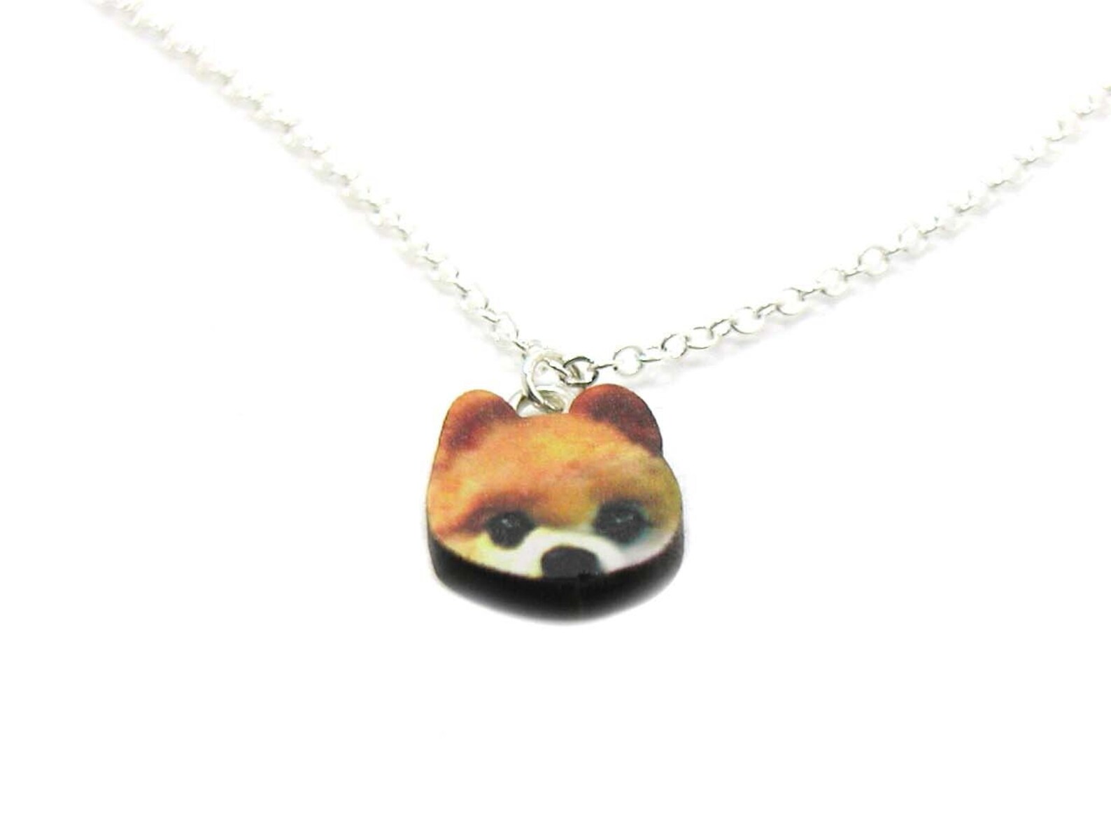 Pomeranian Dog Necklace Dog Charm Necklace Dog Charm Etsy UK
