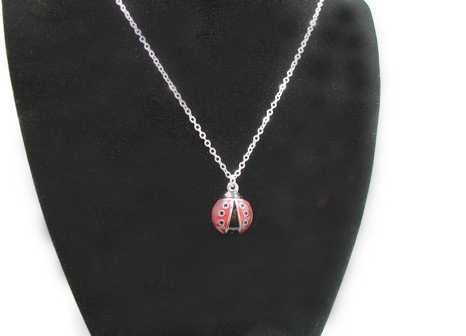Ladybug Necklace Ladybug Charm Ladybug Jewelry Insect Etsy UK