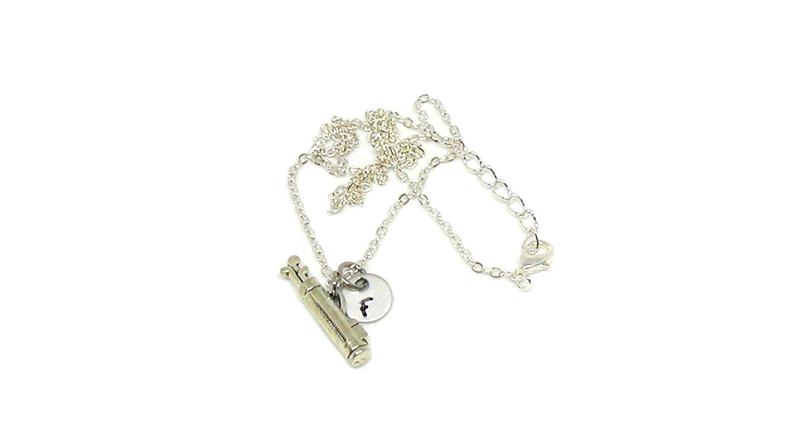 Golf Bag Necklace, Silver Golfing Charm, Golfing Necklace, Golfing ...