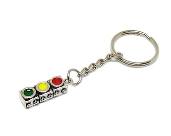 Traffic Signal Keychain, Traffic Light Keychain, Traffic