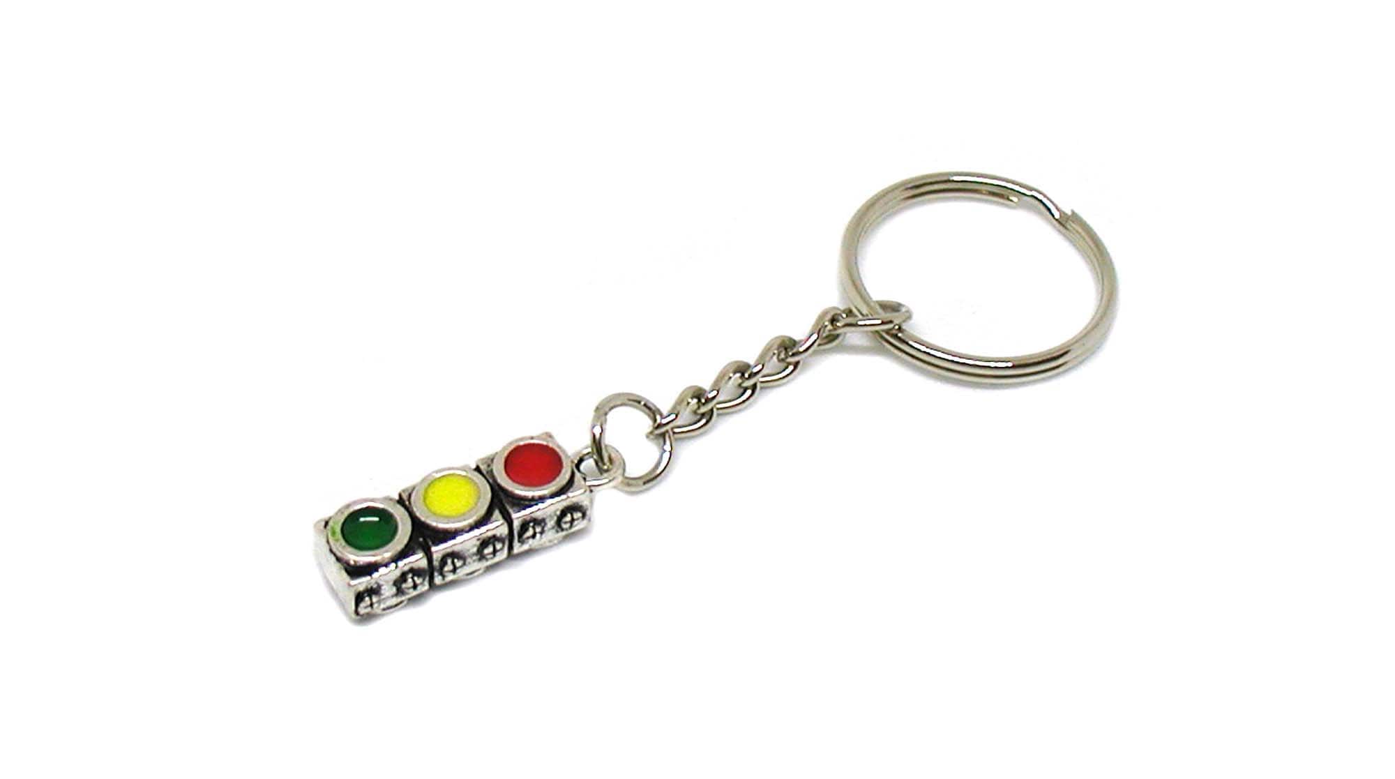 【１着でも送料無料】 Traffic Traffic Keychain, Light Traffic Keychain, Signal 小物