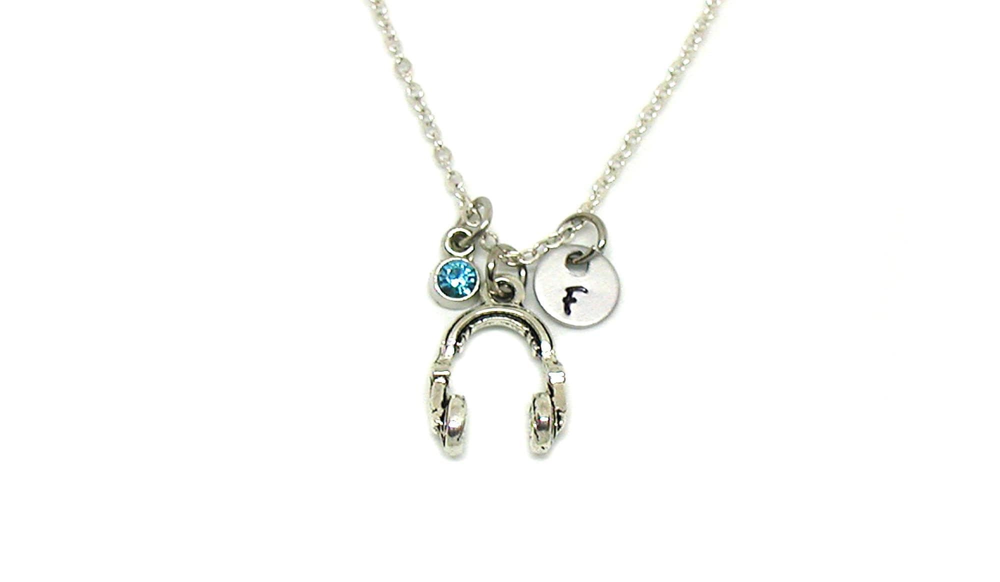 Headphone Necklace Headphones Charm Personalized Necklace Etsy