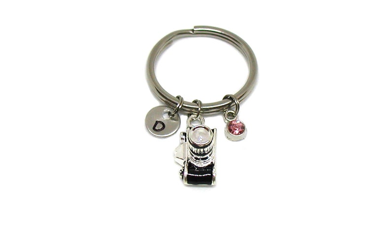 SLR Camera Keychain Digital Camera Keychain Photographer Keychain Photography Keychain Customized Photography Gift Camera Keychain
