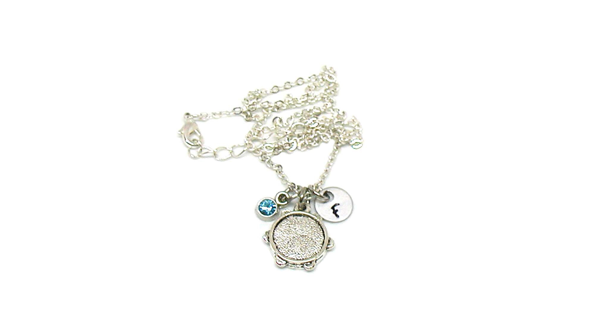 Tambourine Necklace Musical Necklace Music Jewelry Musical Etsy