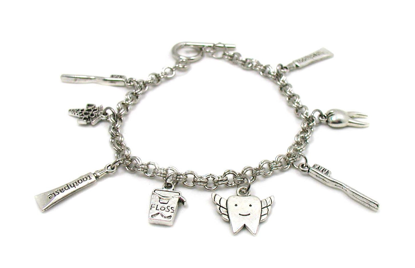 Dental Hygienist Charm Bracelet Dental Charm Bracelet Dental Etsy UK