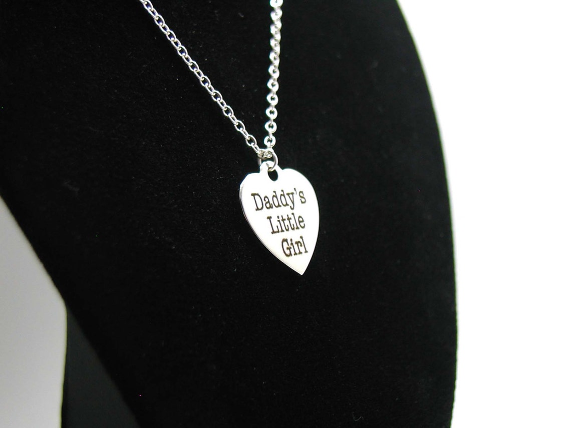 Daddy's Little Girl Necklace Charm Necklace Delicate Etsy