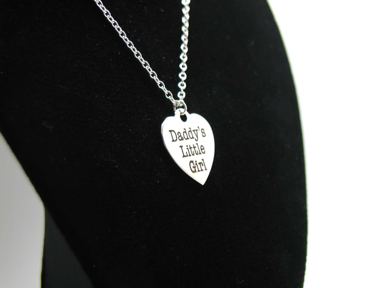 Daddy's Little Girl Necklace Charm Necklace Delicate Etsy