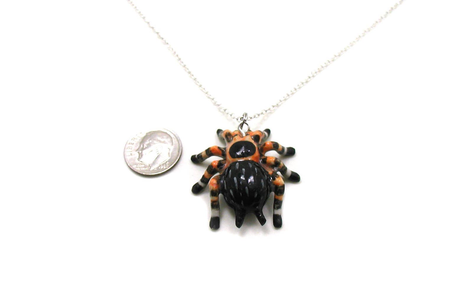 Tarantula Necklace Tarantula Charm Necklace Spider Jewelry Etsy