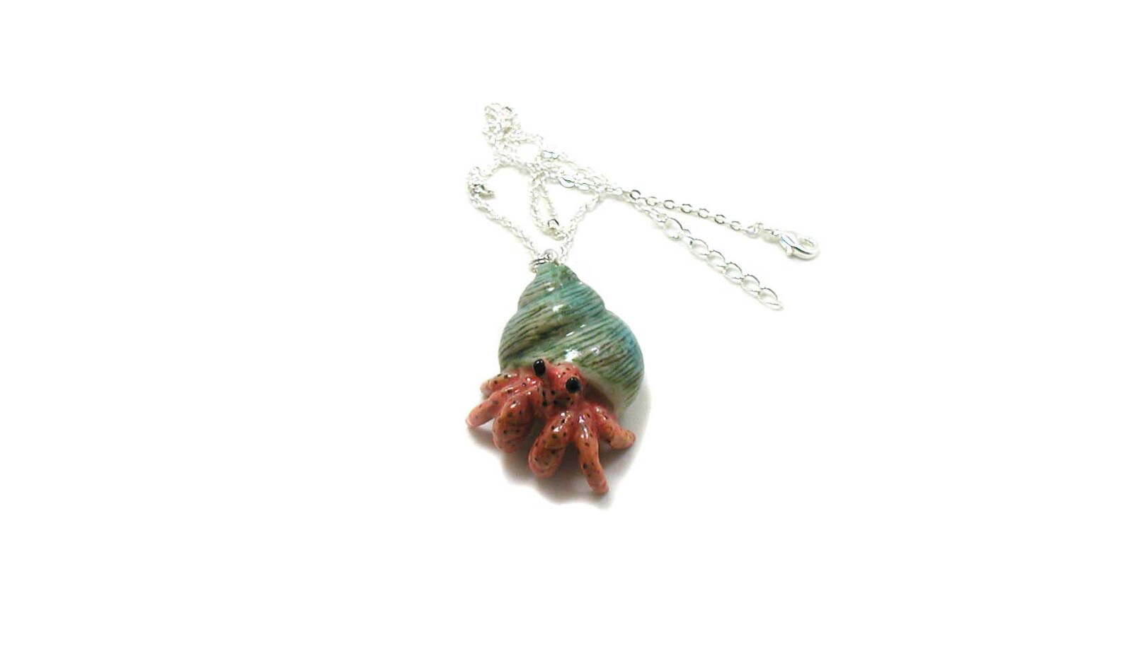 Hermit Crab Necklace Hermit Crab Jewelry Hermit Crab Shell Etsy