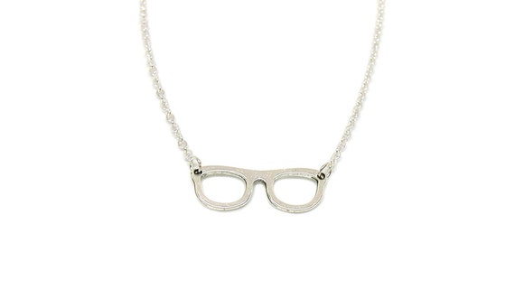 Reading glasses pendant necklace clearance
