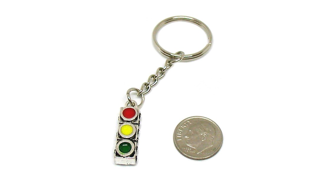 Traffic Signal Keychain Traffic Light Keychain Traffic Light Etsy UK