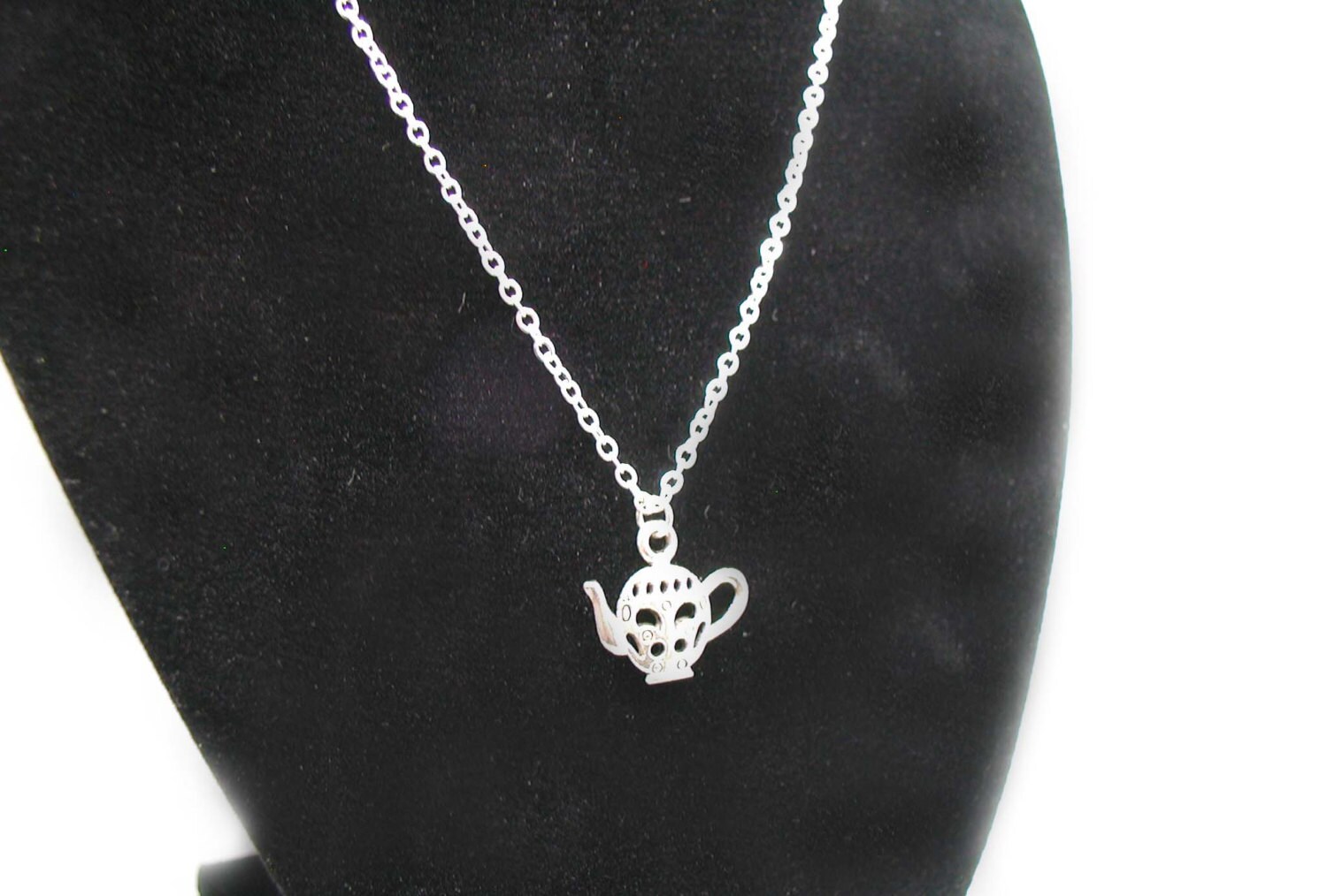 Teapot Necklace Teapot Pendant Teapot Charm Antique Silver Etsy UK