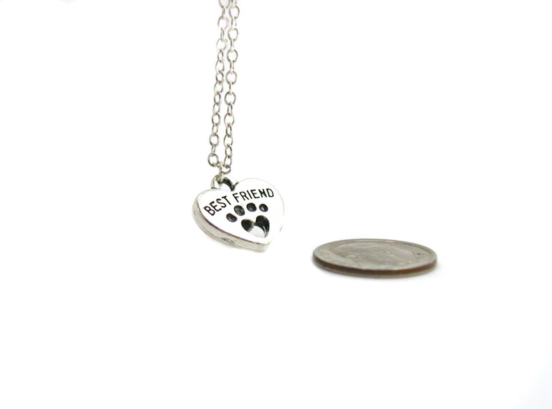 Best Friend Necklace Dog Charm Necklace Dog Charm Jewelry Etsy