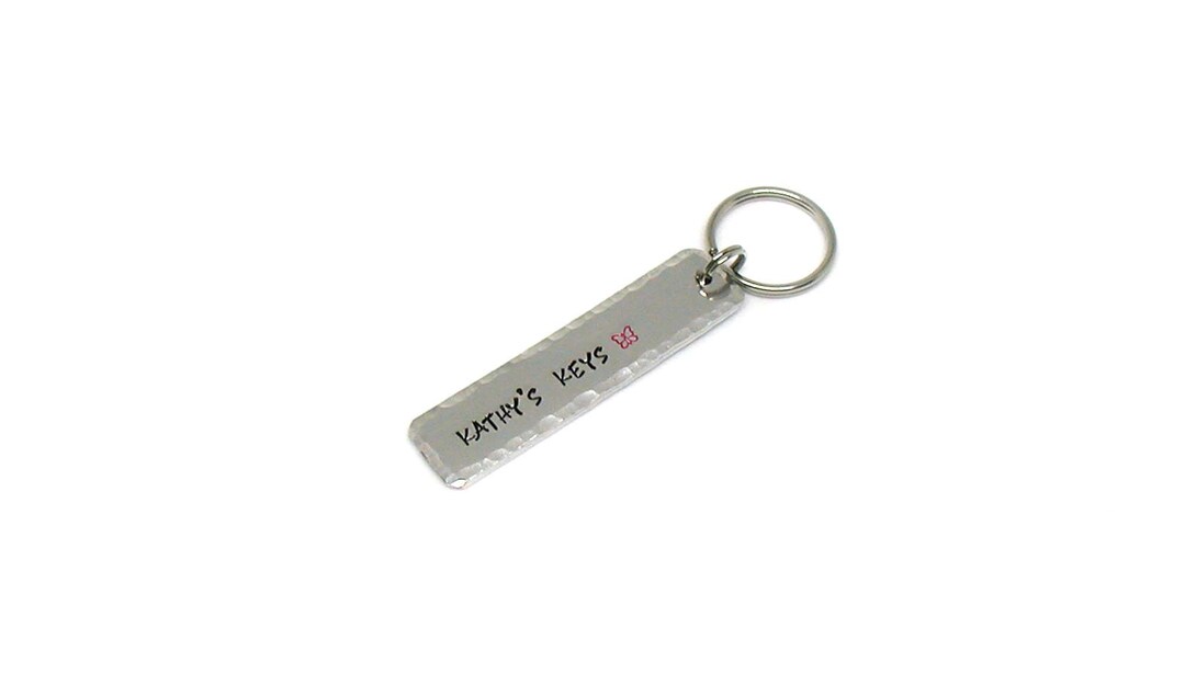 Personalized Key Chain, Custom Key Chain, Hand Stamped Keychain ...