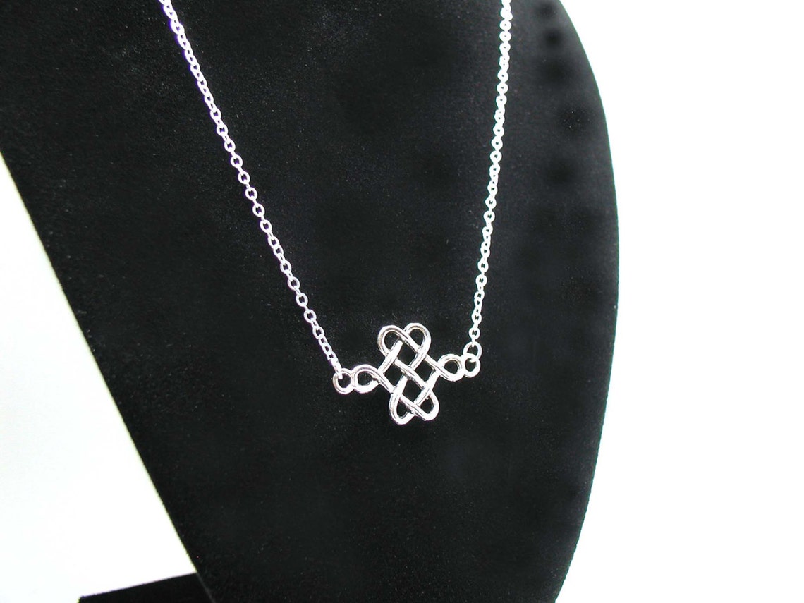 Celtic Knot Necklace Celtic Knot Charm Necklace Irish Charm Etsy UK