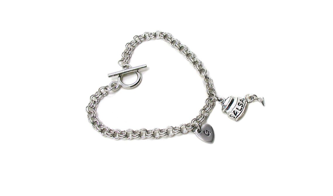 Silver Salsa Bracelet Chips and Salsa Bracelet Salsa Etsy