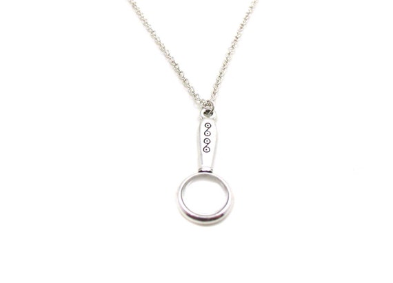 Glass charm necklace pendant sale